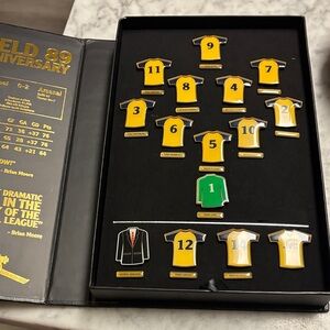 Arsenal Yellow and Green shirt Soccer Pin Set